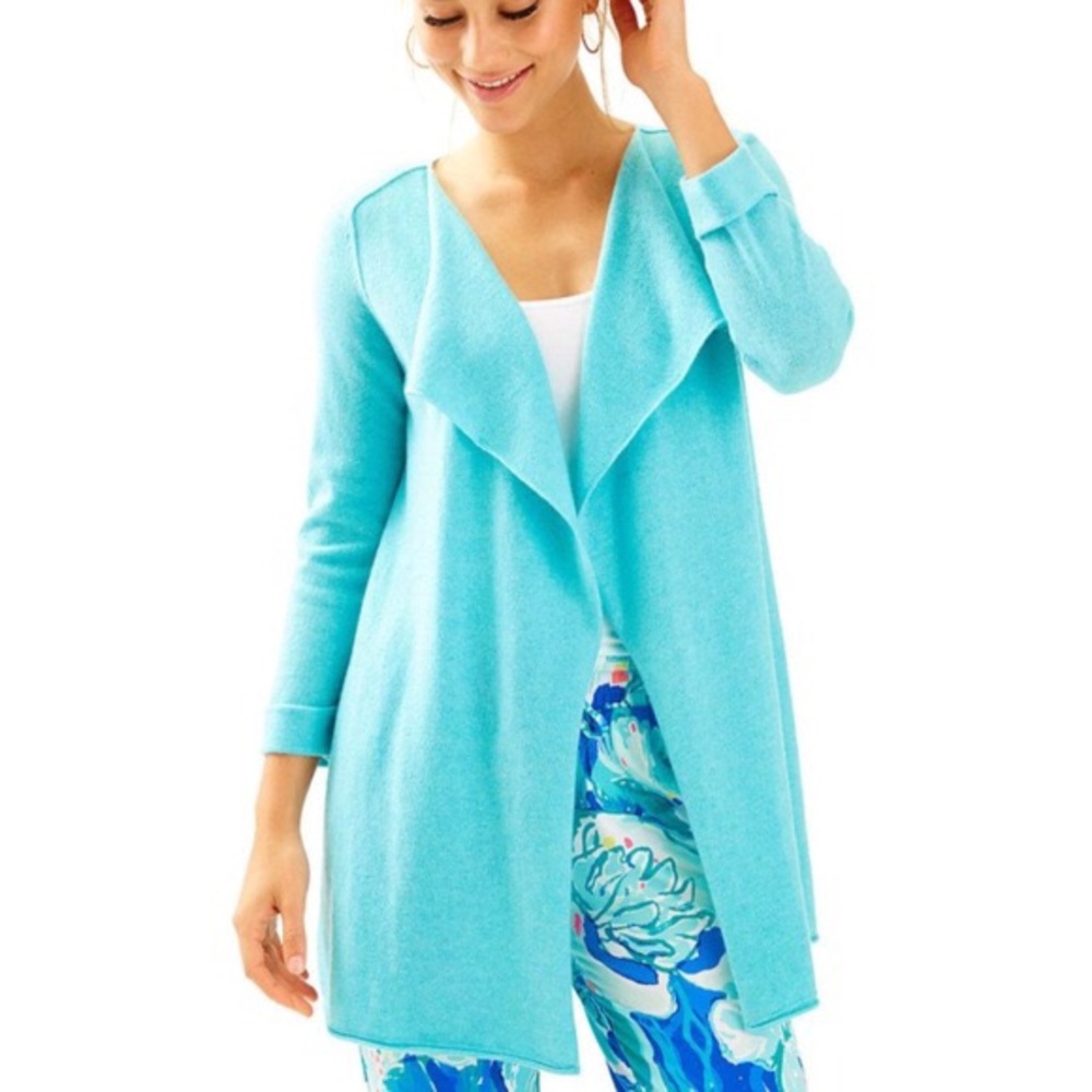 Lilly Pulitzer Oleander Cashmere Cardigan, NWT, L